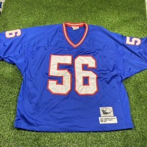 Lawrence Taylor Mitchell Ness Jersey Mens 54 Stitched Blue #56 NFL Football
